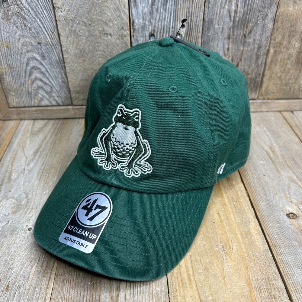 47 Brand Clean Up Boston Frog Hat Green Adjustable Cotton Dad Cap OSFA